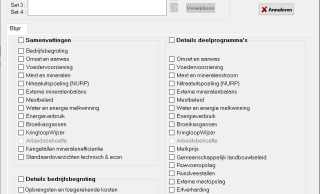 Rapportagekeuze