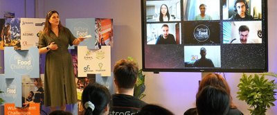 Deelnemers van over de hele wereld tijdens de Demo Day.