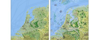 De kaart van NL2120, ontworpen door Michael van Buuren en Bertram de Rooij (Wageningen Environmental Research)